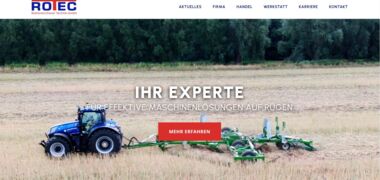 Referenz: Website Rotec GmbH